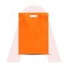 Sacolas em Polietileno Alta Densidade Alça Vazada Laranja 20x30x0,15