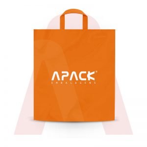 Sacolas Em Polietileno Alta Densidade com Alça Fita Laranja