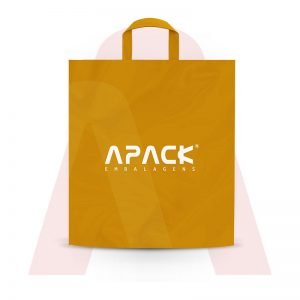 Sacolas Em Polietileno Alta Densidade com Alça Fita Ouro