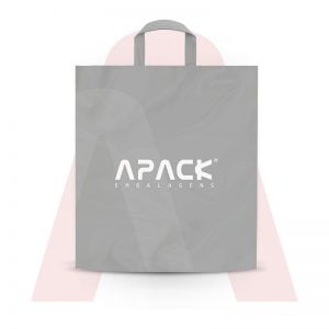 Sacolas Em Polietileno Alta Densidade com Alça Fita Prata