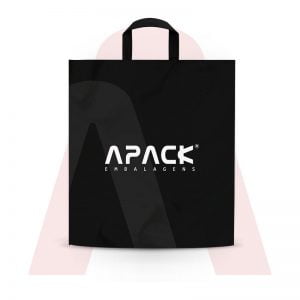 Sacolas Em Polietileno Alta Densidade com Alça Fita Preta