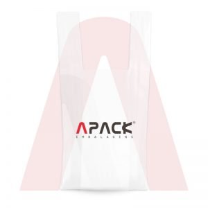 Sacola Polietileno Baixa Densidade Alça Camiseta Branca Personalizada