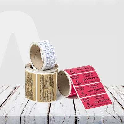 Etiquetas Adesivas de Segurança