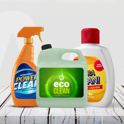 Rótulos Adesivos Limpeza e Industria Química