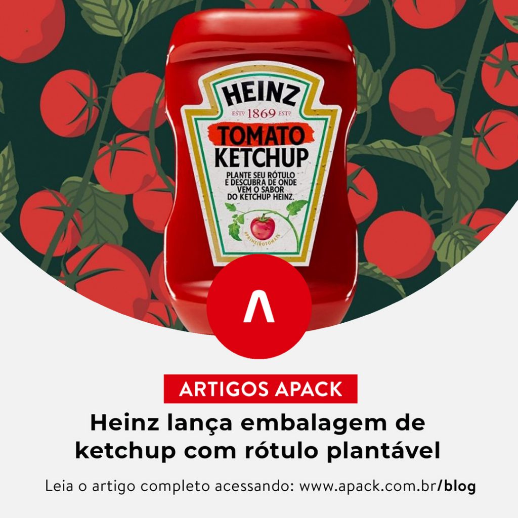 Com o objetivo de ressaltar o seu ingrediente principal, o tomate, a empresa lançou uma edição limitada de seu ketchup com um rótulo com Heinz Seeds
