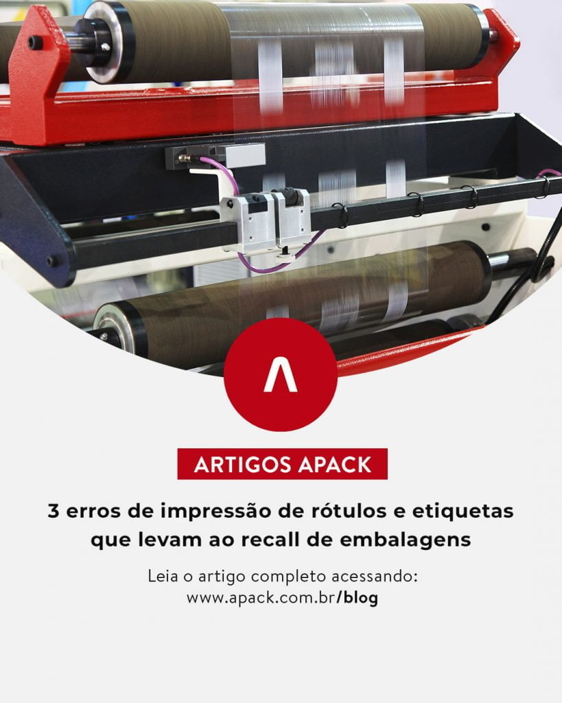 Banner dos erros de impressão de rótulos e etiquetas que levam ao recall de embalagens