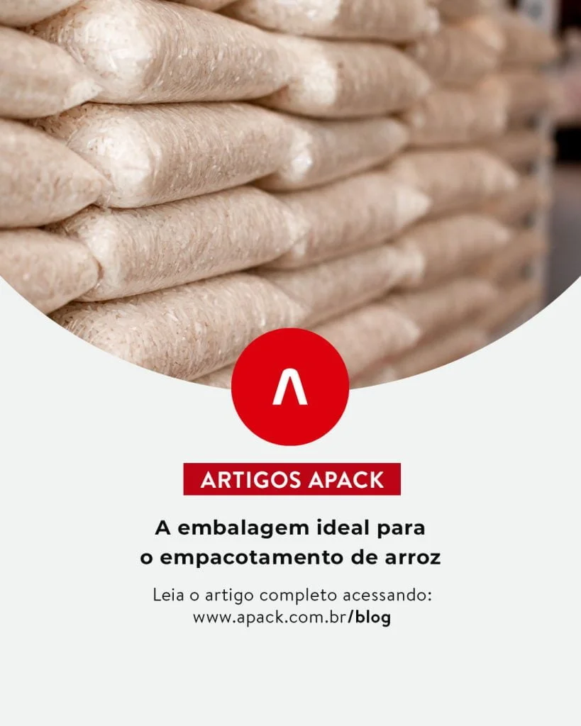 Banner da embalagem ideal para o empacotamento de arroz