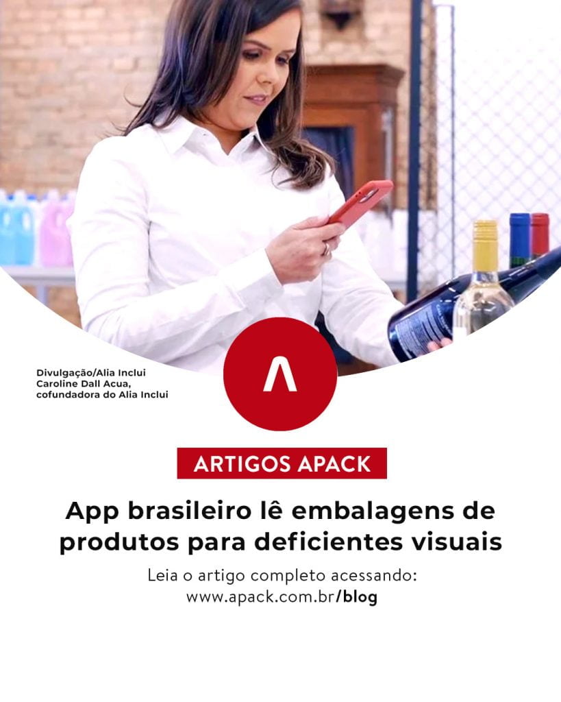 embalagens de produtos para deficientes visuais
