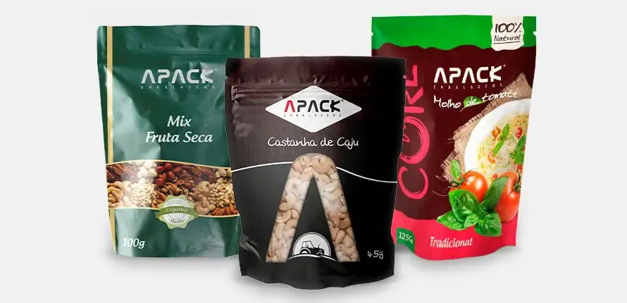 Saco Stand Up Pouch Apack Embalagens