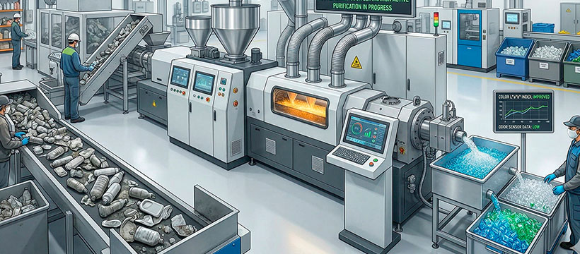 O Que Mudou na Tecnologia de Lavagem e Extrusão para Eliminar o Odor e a Cor Acinzentada do Plástico Reciclado