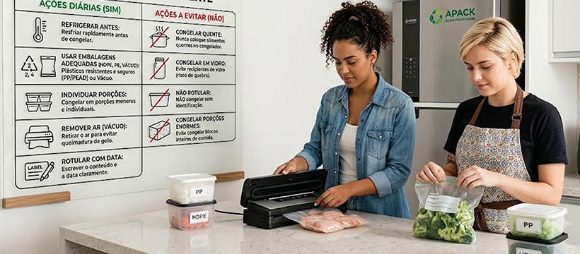 Dicas para Congelar Alimentos Corretamente